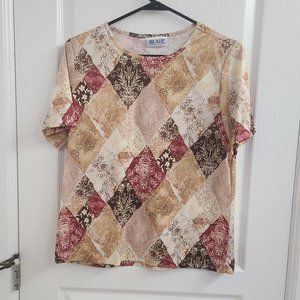 Blair dress shirt harlequin print